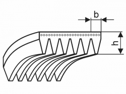 Řemen víceklínový 2 PL 2515 (990-L) optibelt RB