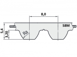 Řemen ozubený S8M 768 - 85 mm optibelt STD